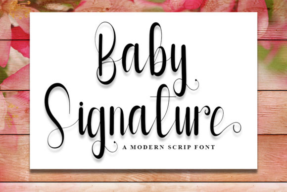 Baby Signature Font Review