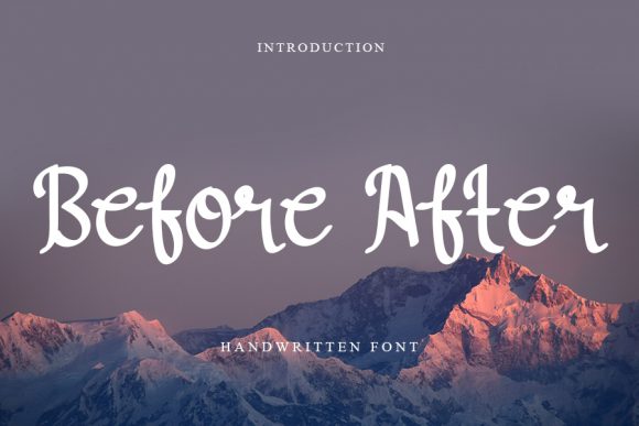 Before After Font for Business