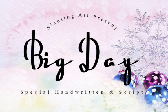 Big Day Font: Elegant Script for Digital Marketing