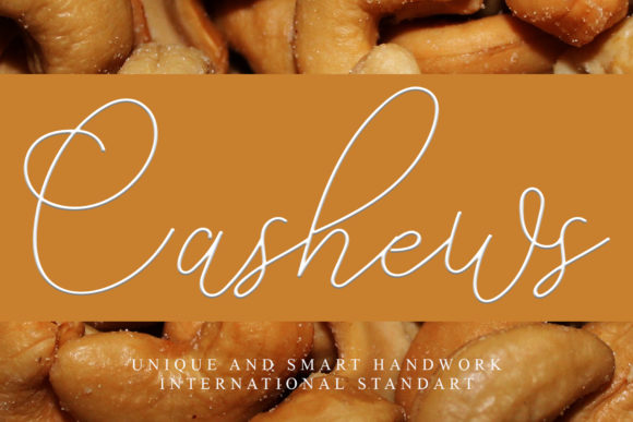 Cashews Font: Elegant Script for Web Design