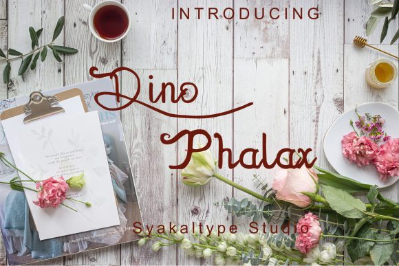 Dhino Phalax: A Script Font for Web Design