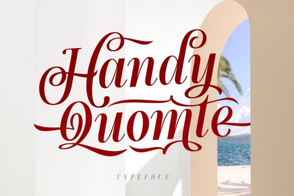 Handy Quomte: A Delicate Script for Creative Projects