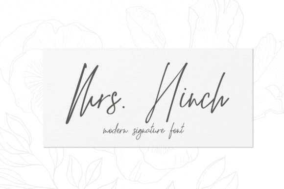 Mrs. Hinch: A Stylish Script Font