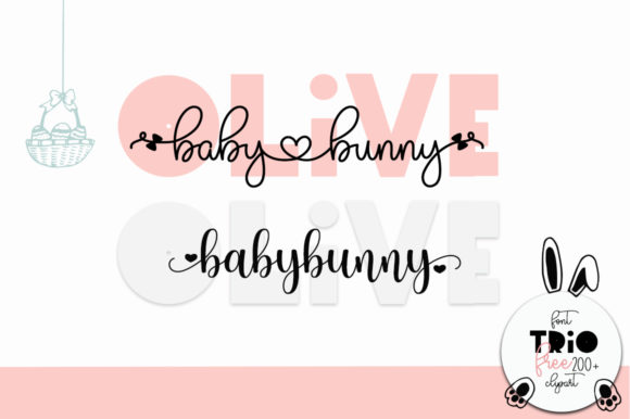 Olive Babybunny Font for Creative Marketing