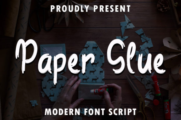Paper Glue Font for Business