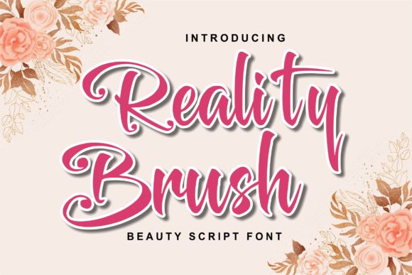 Reality Brush Font for Creative Makers