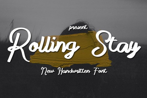 Rolling Stay: A Flowing Font for Web Design