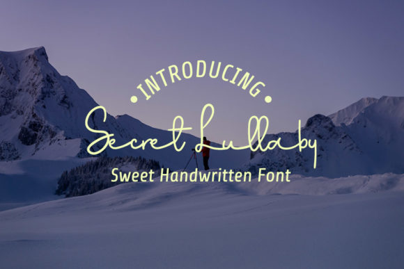Secret Lullaby Font for Creative Marketing