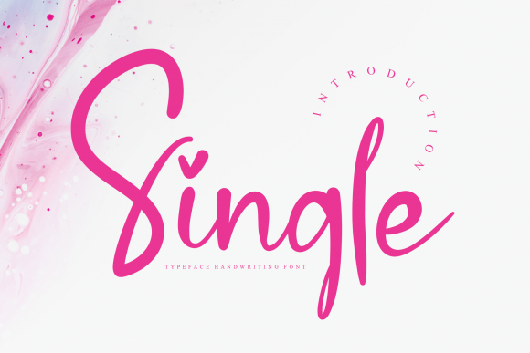 Single Font: Elegant Script for Editorial Design